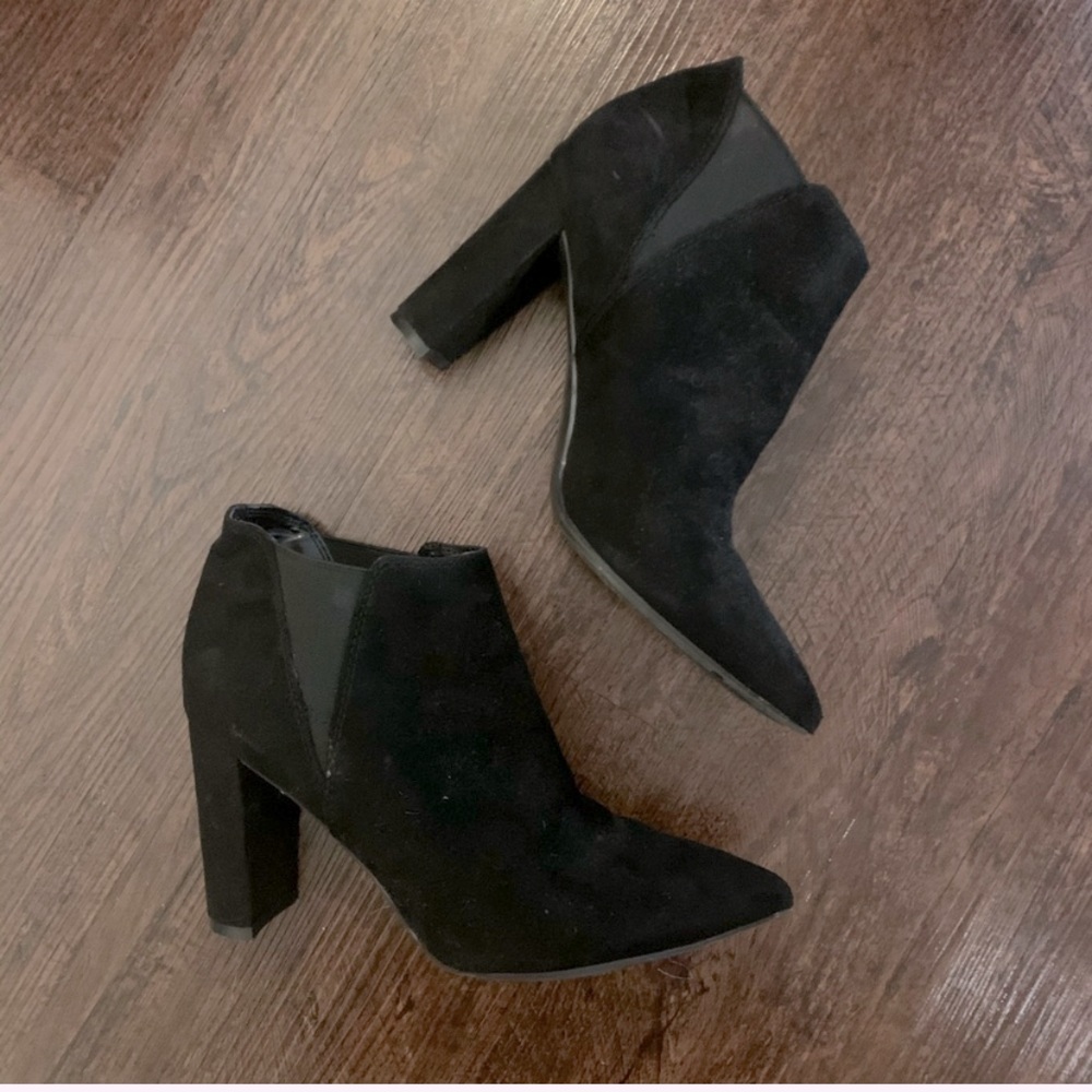 Marc Fisher Heeled Suede Bootie